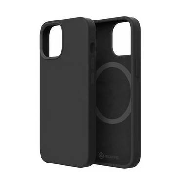 iPhone 14 Pro Max Compatible Case Cover With Liquid Silicone And Compatible With MagSafe Technology - Black
